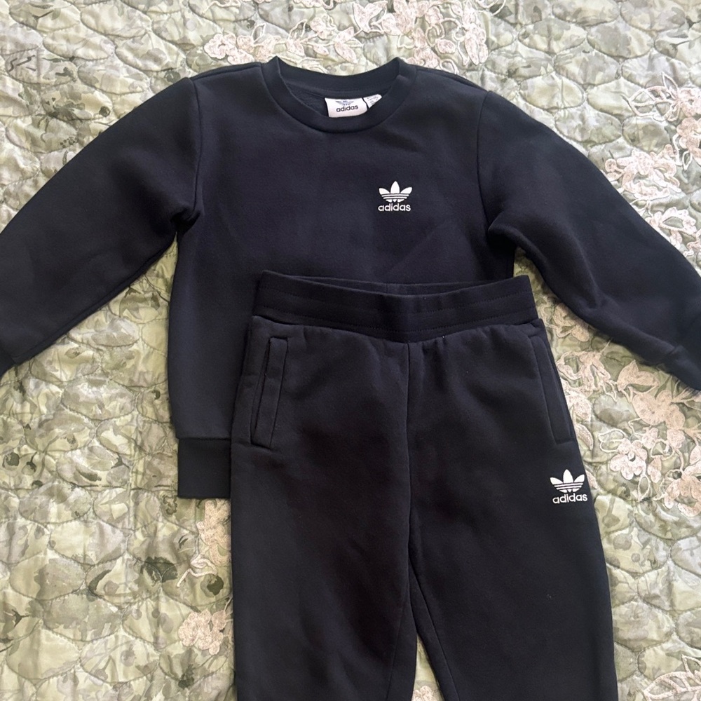 Adidas Kids Black Joggers